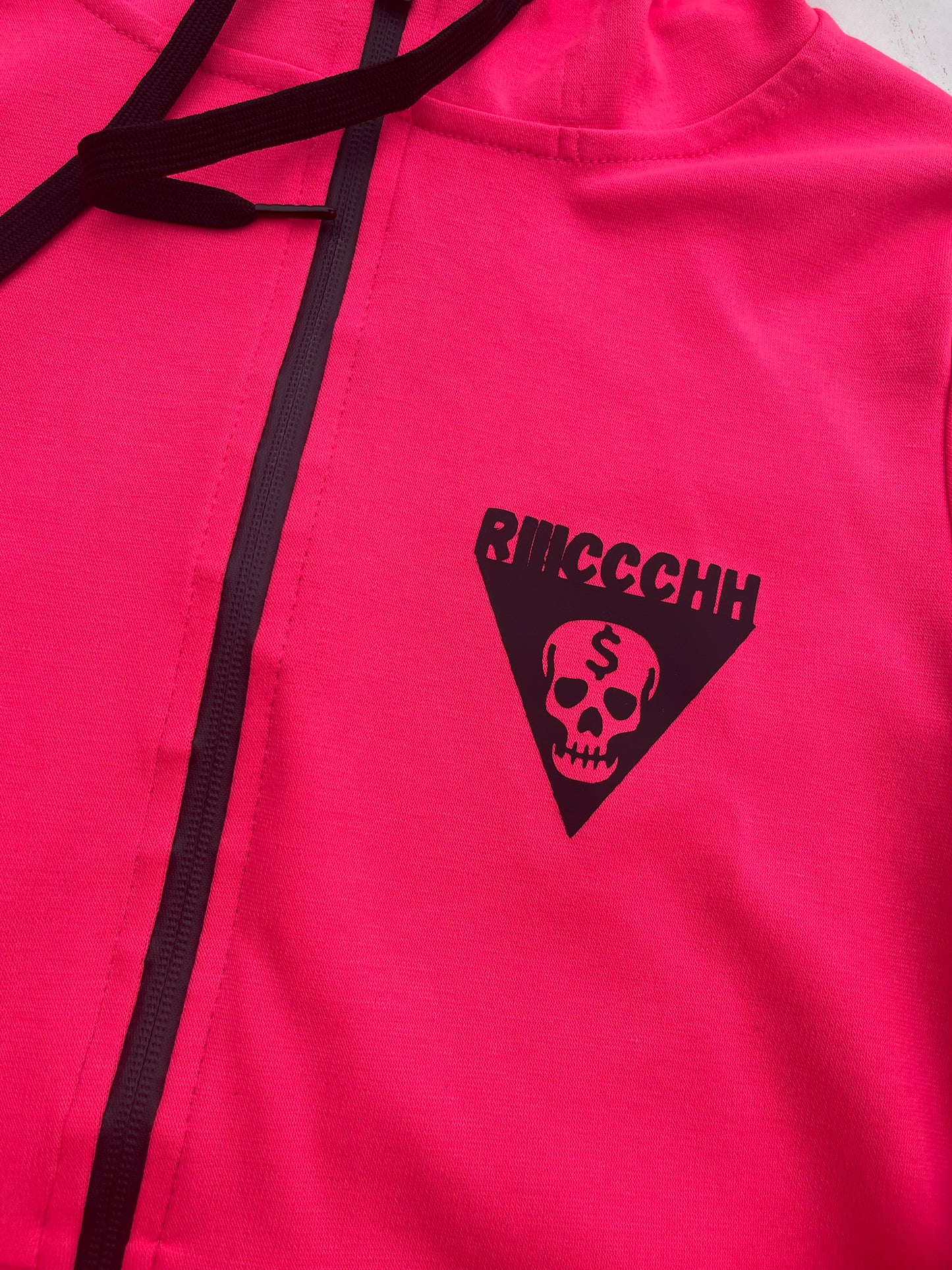 Women’s Pink RIIICCCHH Skull Fleece Jacket