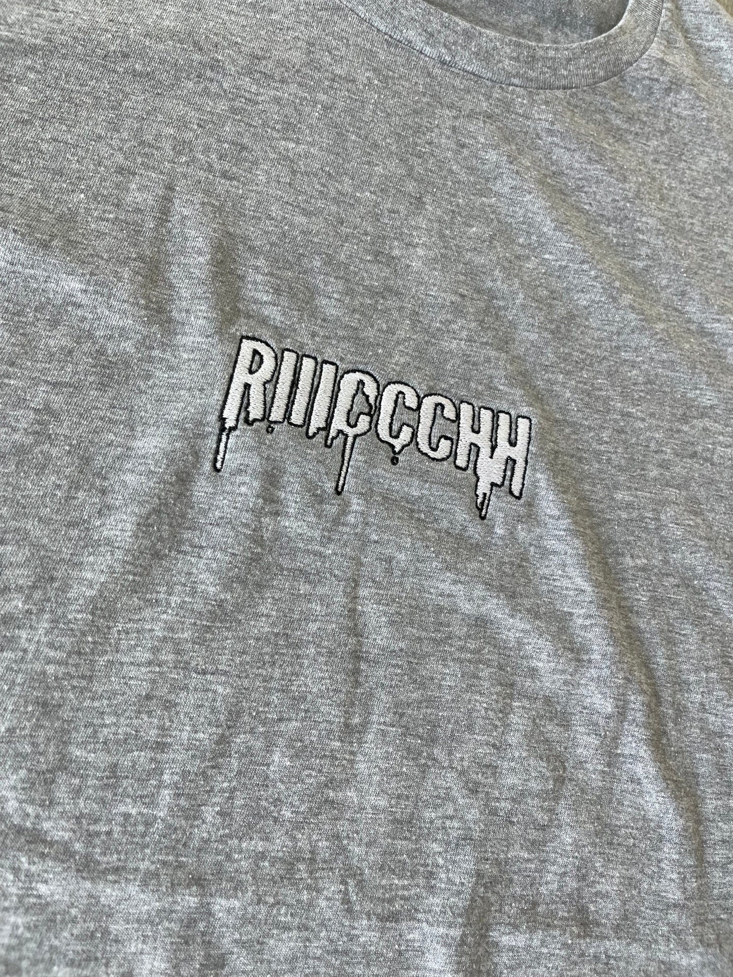 Grey RIIICCCHH embroidered shirt