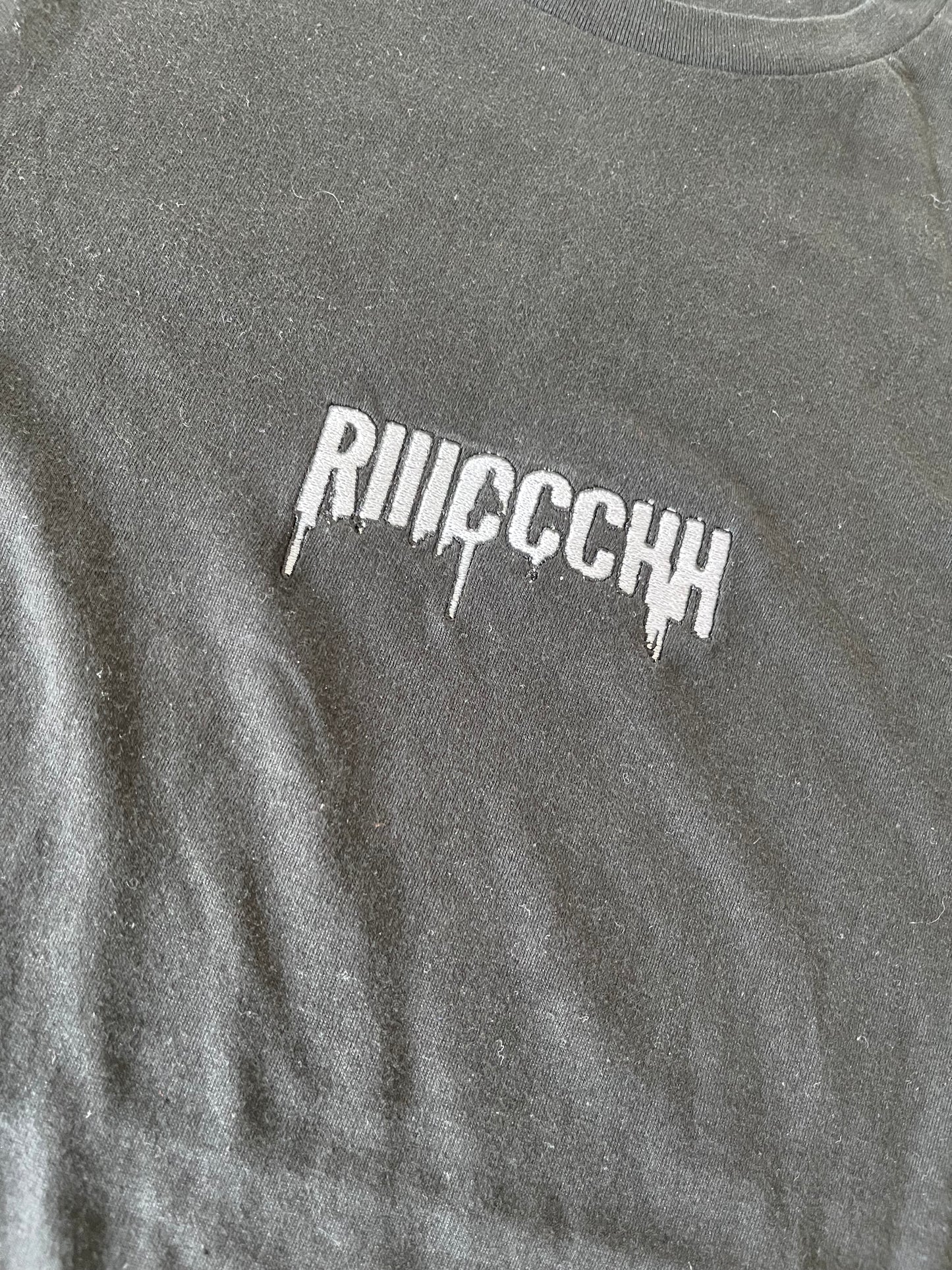 Black RIIICCCHH embroidered shirt